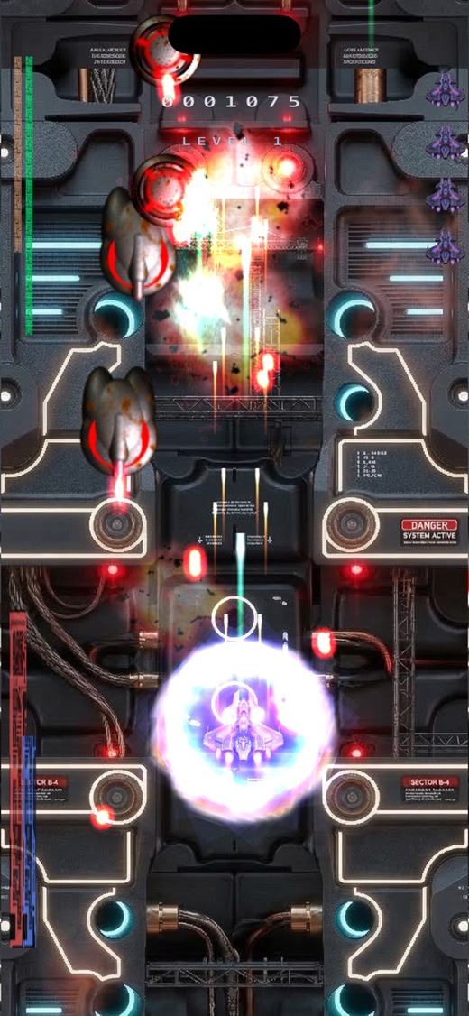 A bright energy glow around the fighter
