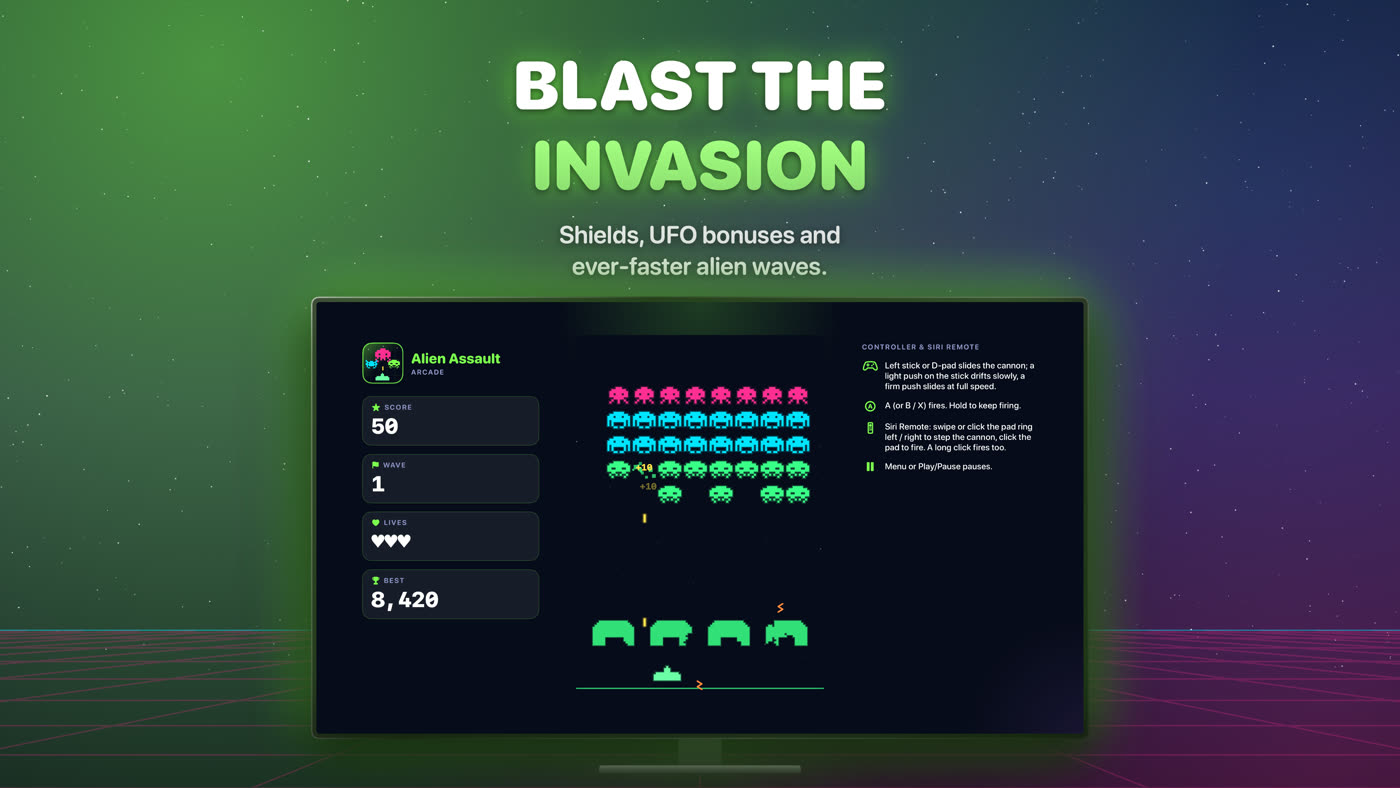 Alien Assault on Apple TV