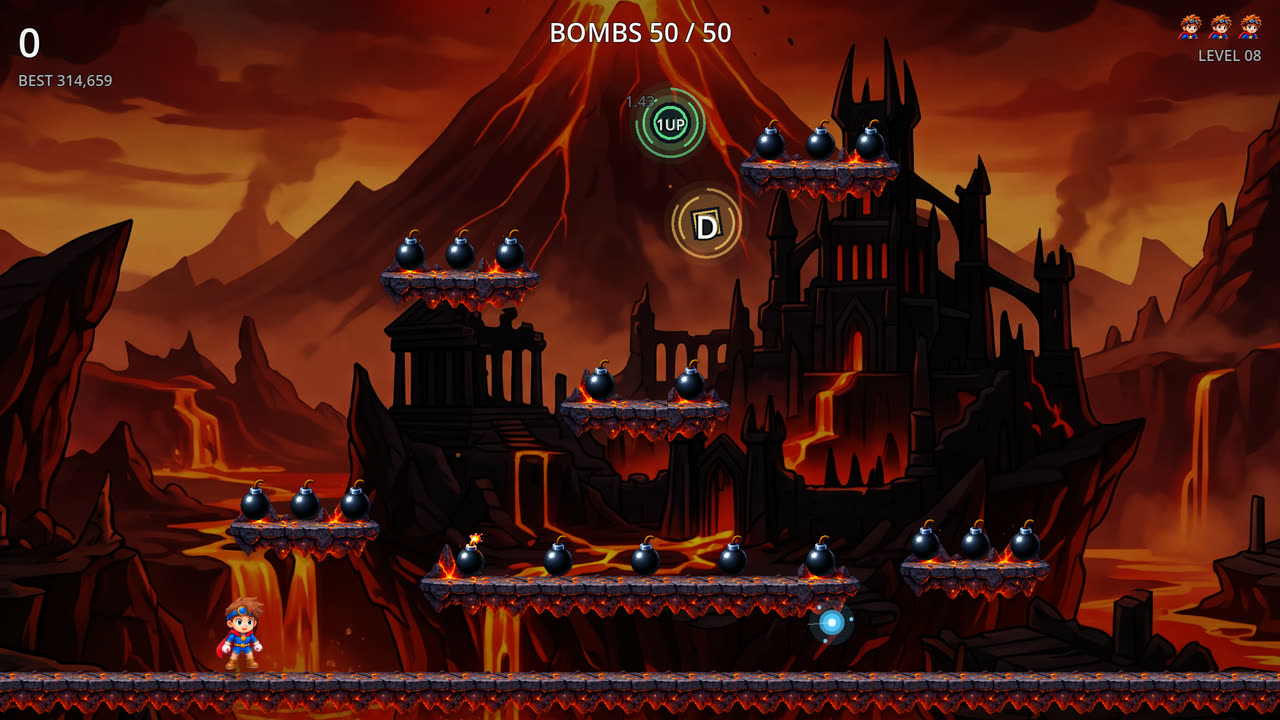 Arcade 08 — Ash and Iron, in Volcanic Island