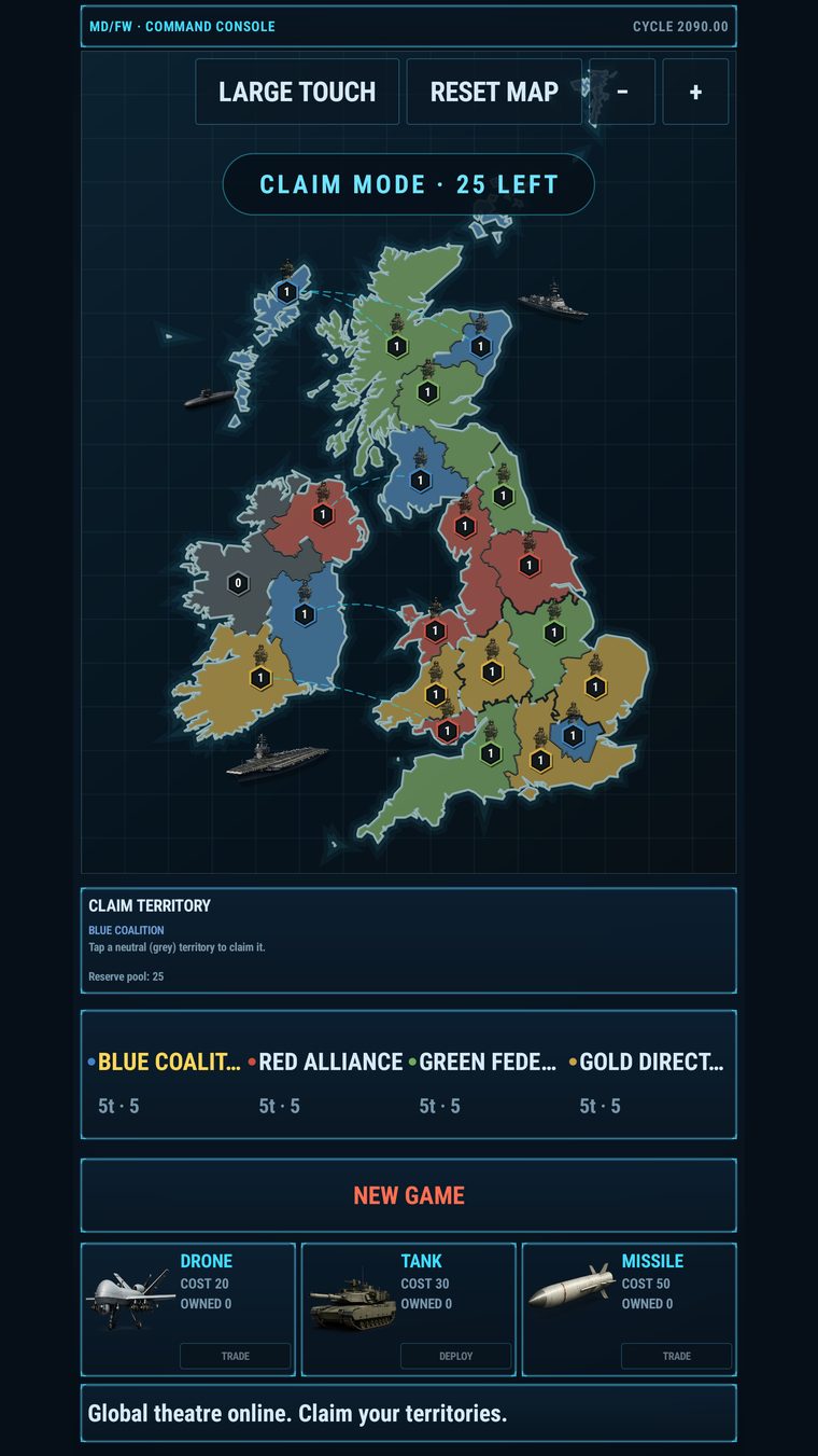 British Isles portrait map