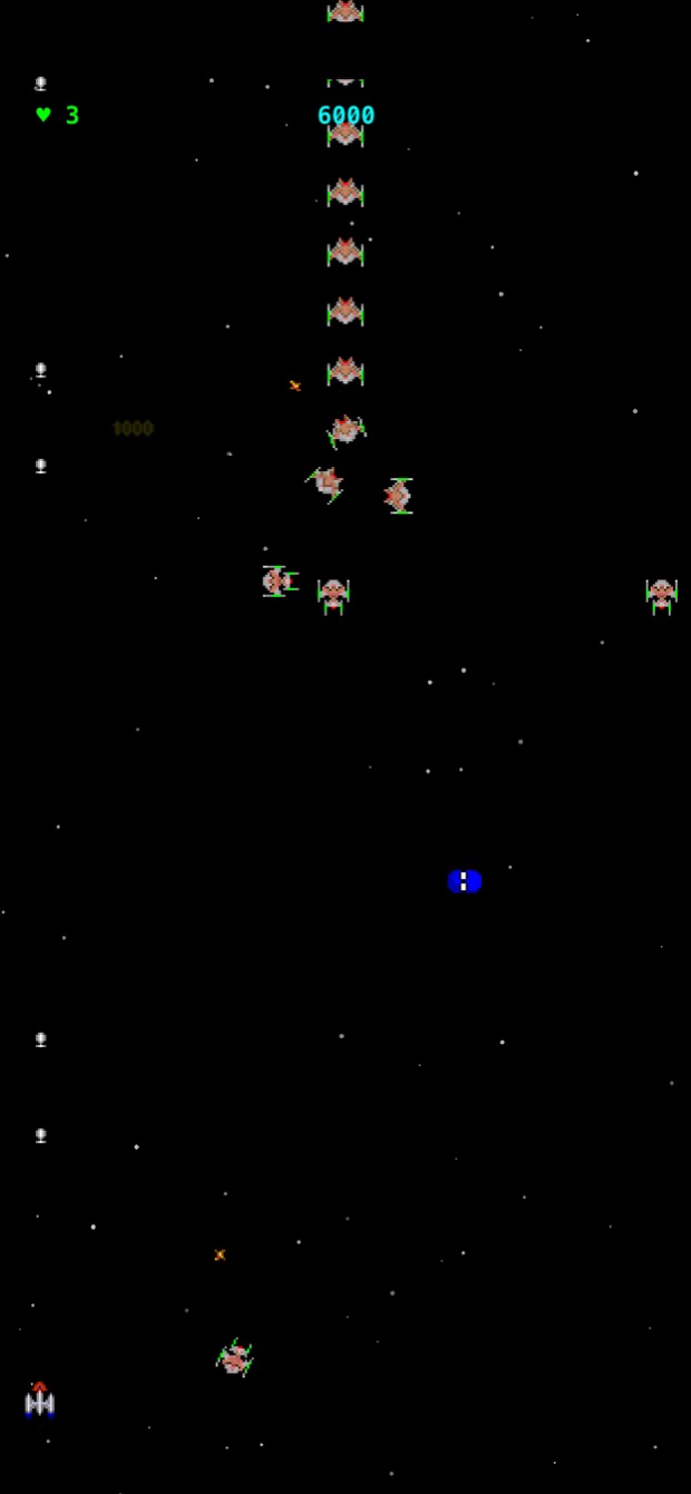 Aliens entering in a column along a scripted path